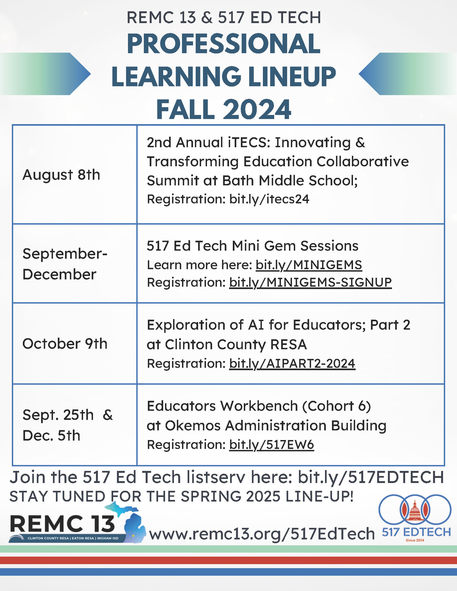 517 Ed Tech - Fall Lineup